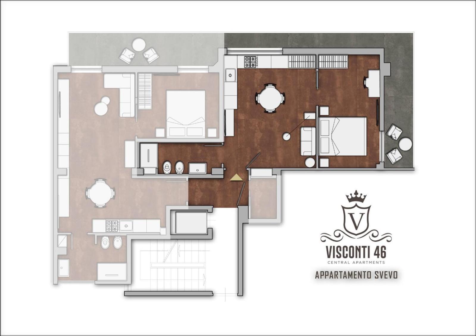 Visconti 46 Central Apartments Барі Екстер'єр фото